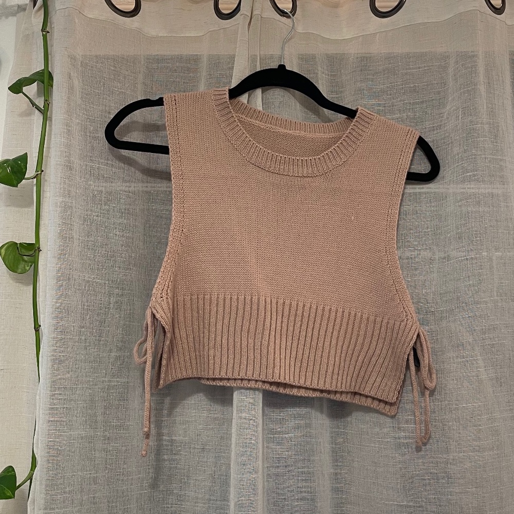 NWOT Shein Knit Side tie Tank Top